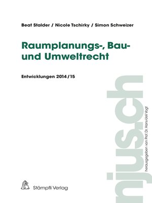 cover image of Raumplanungs-, Bau- und Umweltrecht